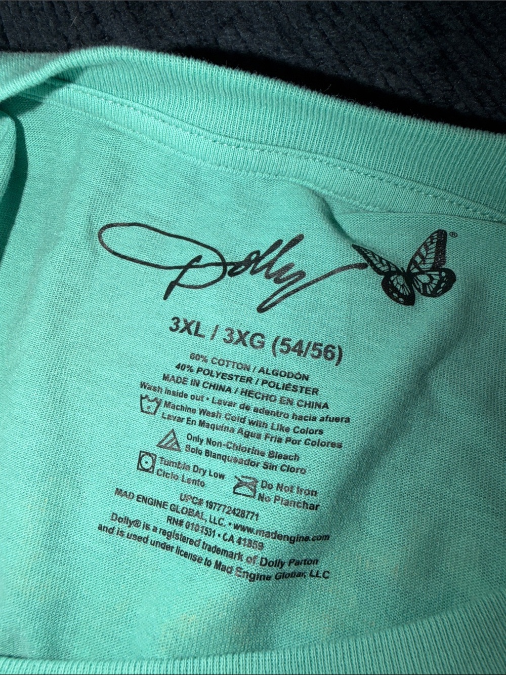 Mint Green Graphic Short Sleeve Tee - Live in Concert Design - Picture 4 of 4
